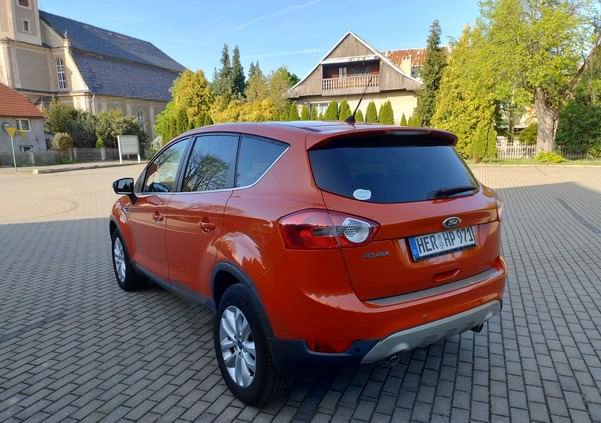 Ford Kuga cena 32700 przebieg: 198606, rok produkcji 2011 z Borne Sulinowo małe 326